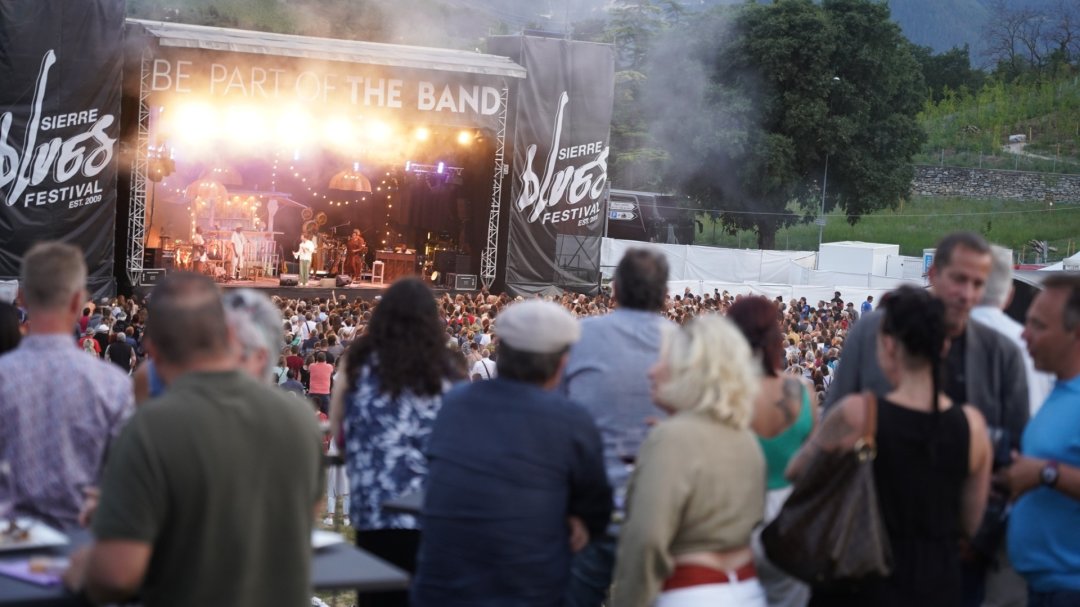 Sierre Blues Festival Edition 2023 public et grande scène